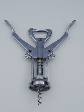Vintage Irvinware Wing Corkscrew Bottle Opener Made in USA Chrome Barware